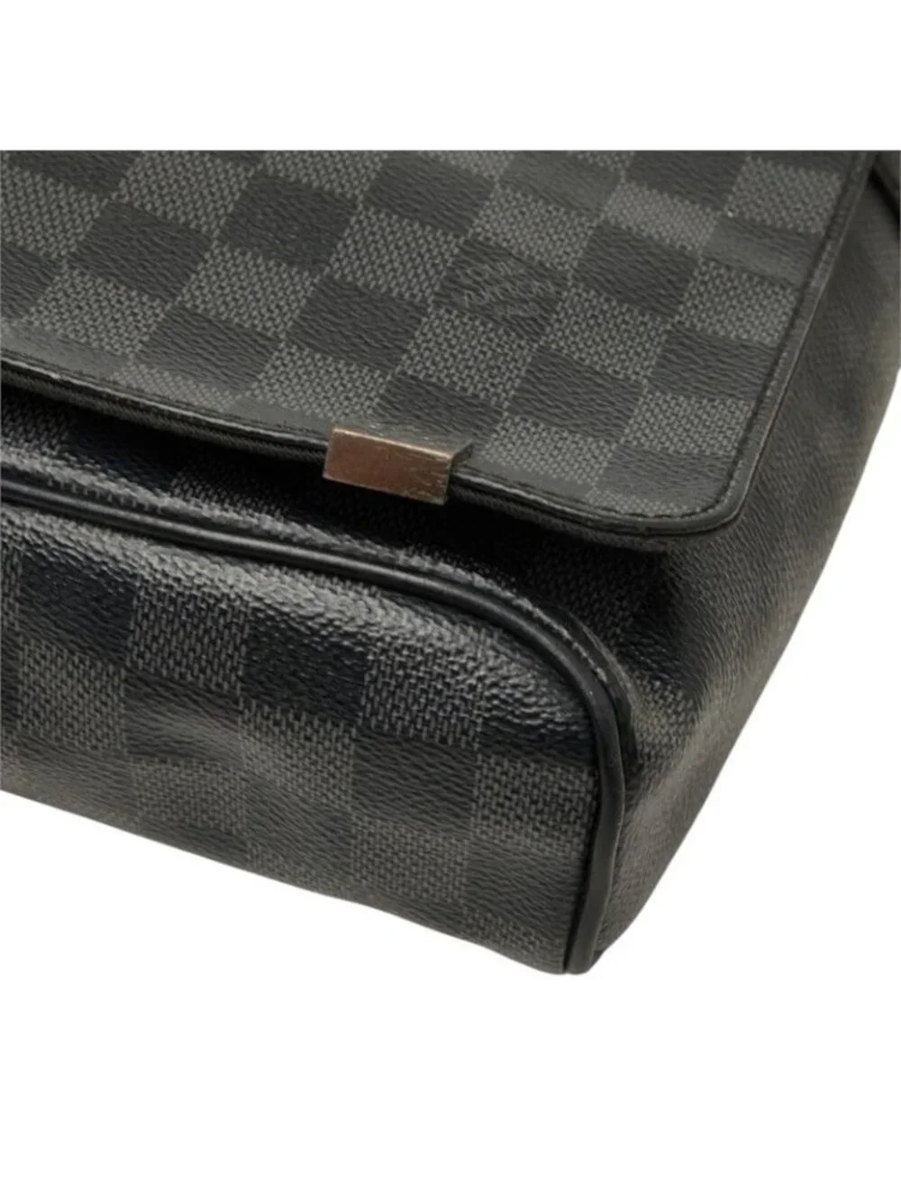 Louis Vuitton Damier Graphite District PM NM Crossbody Shoulder Bag Black
